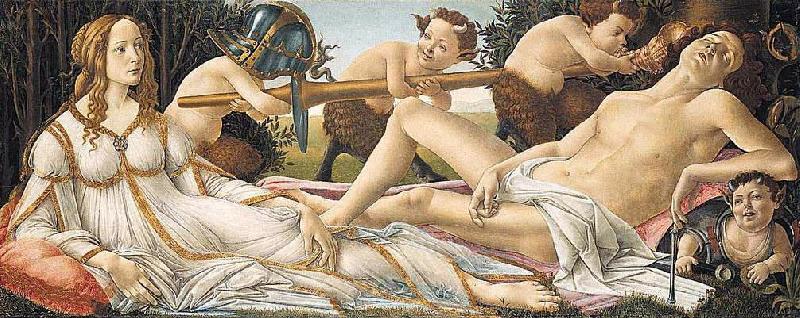 BOTTICELLI, Sandro Venus and Mars fg Norge oil painting art